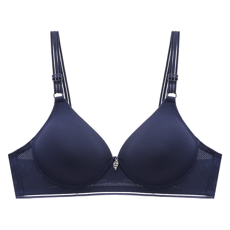 Women's buckles without steel ring seamless soft pad breathable v neck thin bra