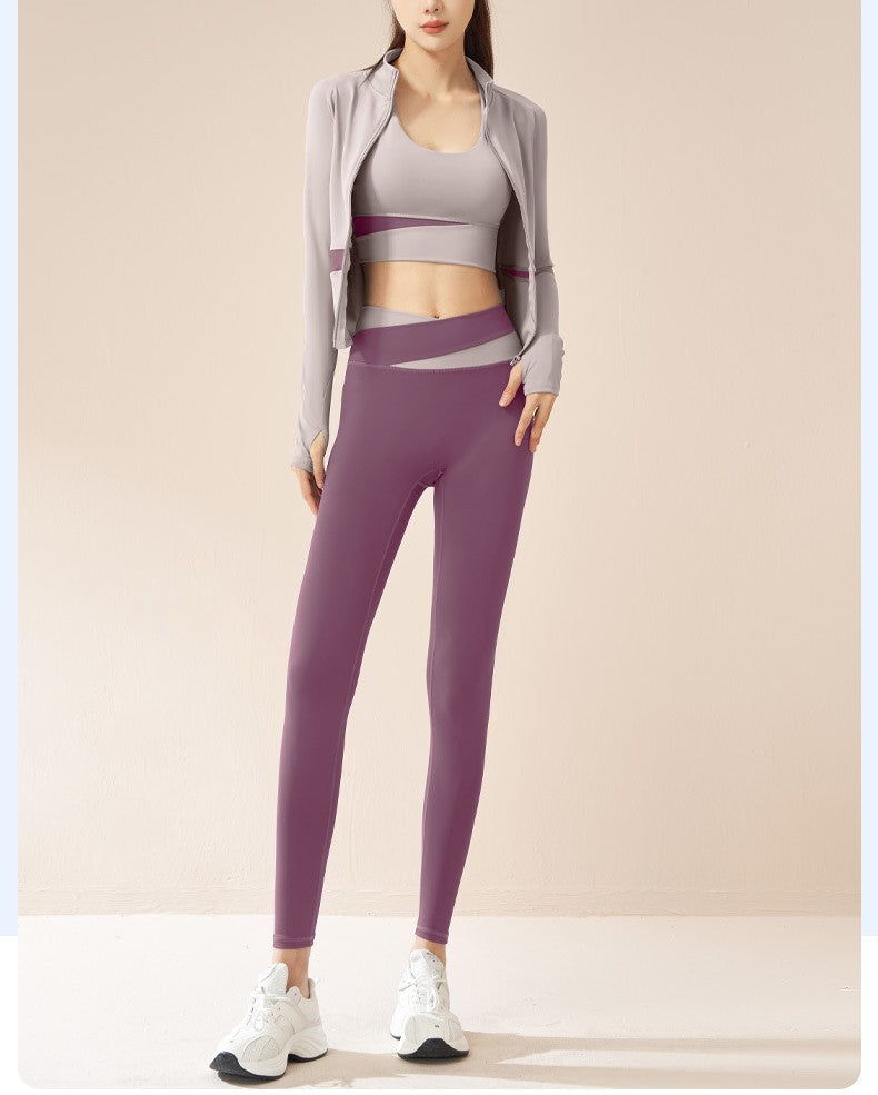 Zuruwears Stylish 3-Piece Gym & Yoga Wear Set