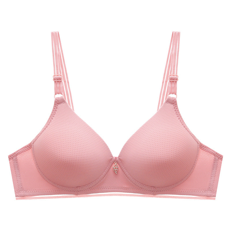 Women's buckles without steel ring seamless soft pad breathable v neck thin bra