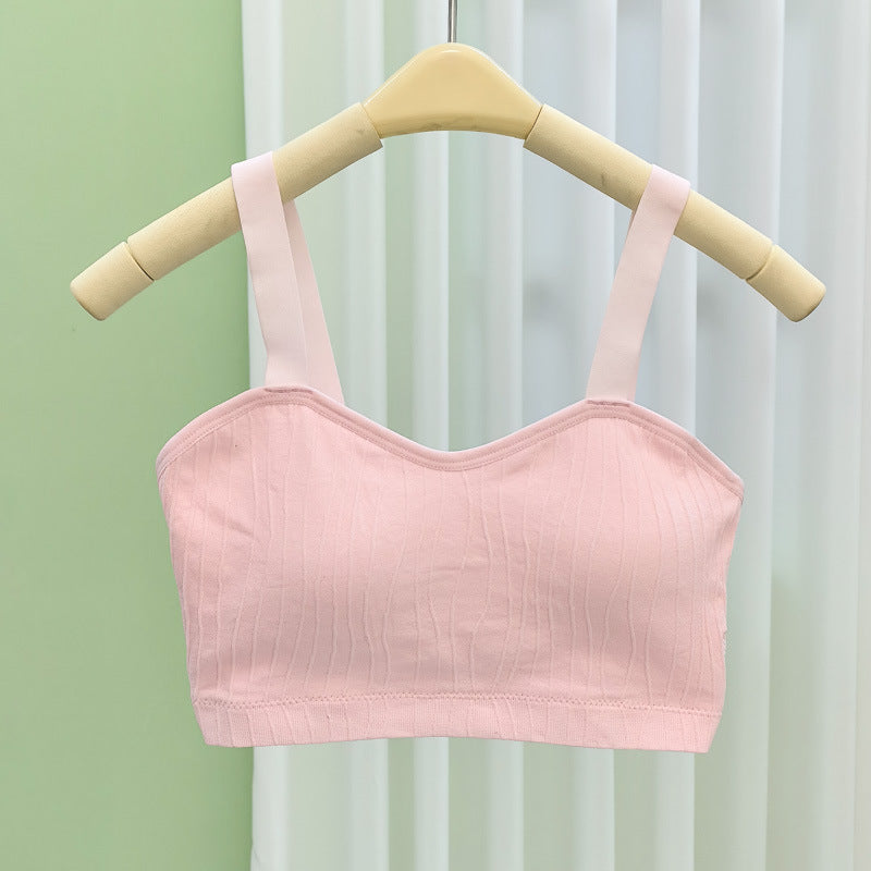 Popular hot girls beauty vest detachable with chest pad wrap sports shockproof bra