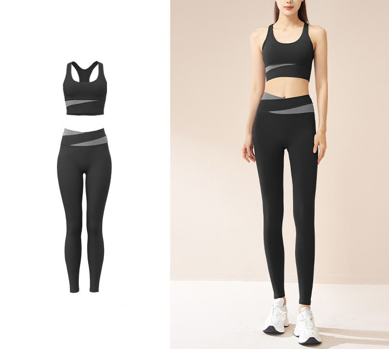 Comfortable Cross Back Style Gym Wear Yoga Wear Two Piece Set
