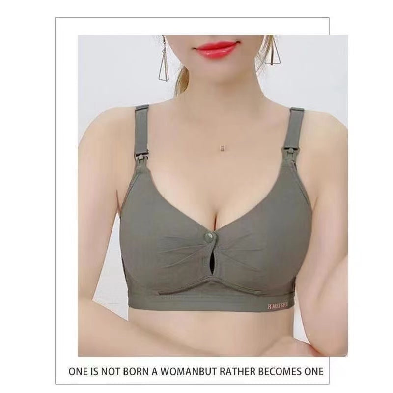 Nursing Adjustable brestfeeding bra , four layer leck proof parturient , nursing bra