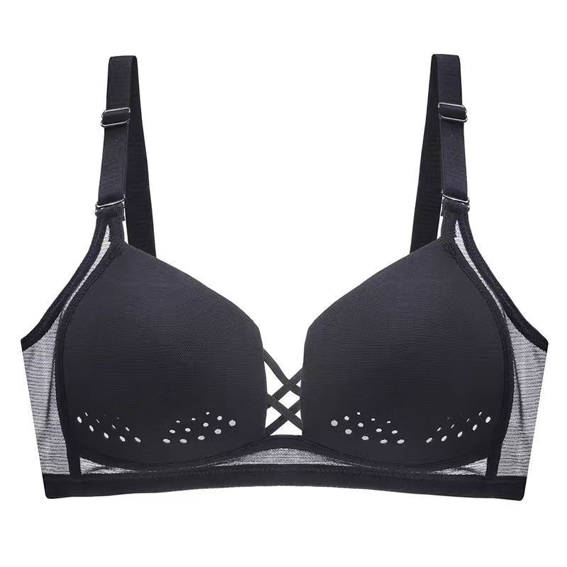 Zuruwears Ultra-Thin Hole Cup Wirefree Breathable Bra