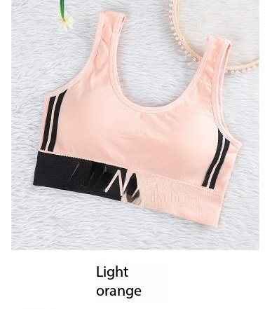 every day bra detachable soft fabric chest pad wrap teenager bra