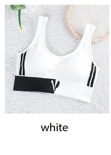 every day bra detachable soft fabric chest pad wrap teenager bra