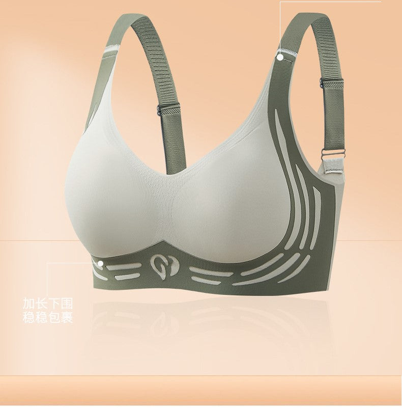 wireless bra ,Seamless Bra anti sagging bra with full coverage ,comfy and breathable fabric no running cup bra for lift suppoting bra