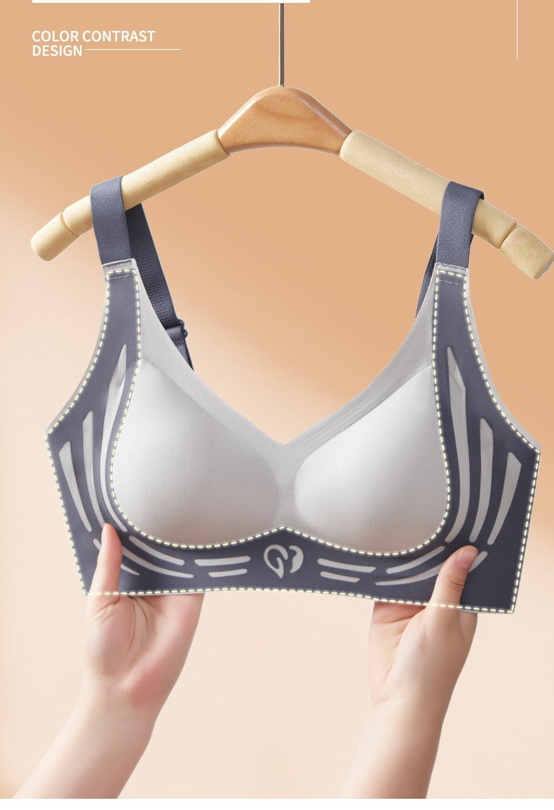 wireless bra ,Seamless Bra anti sagging bra with full coverage ,comfy and breathable fabric no running cup bra for lift suppoting bra