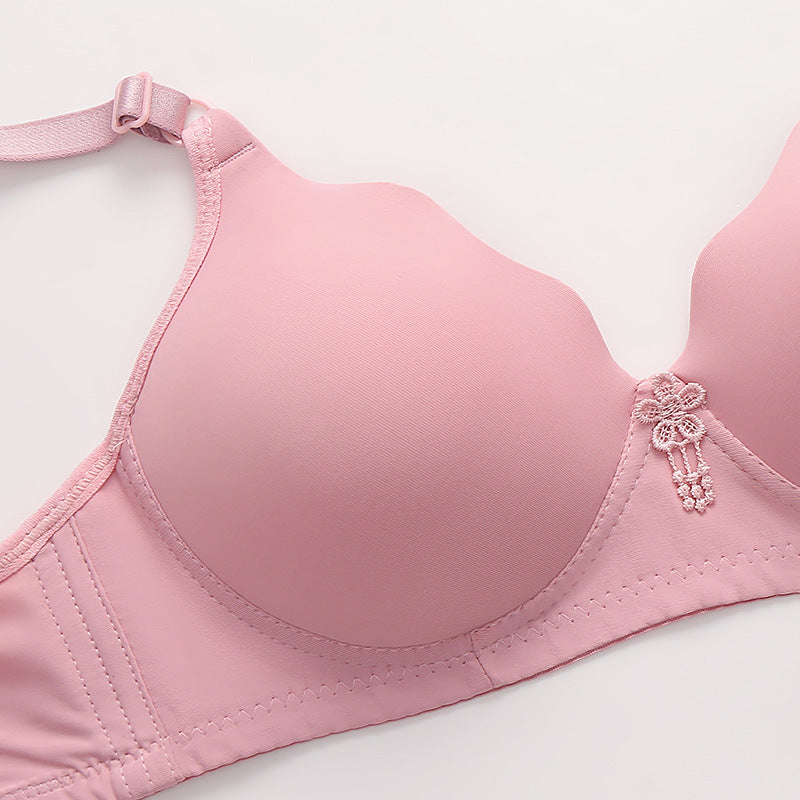 Beautiful back  style  bra without steel ring anti-sagging gather Breast