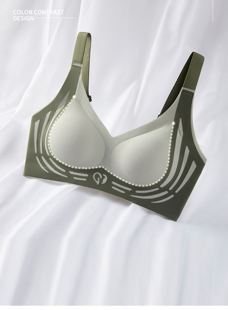 wireless bra ,Seamless Bra anti sagging bra with full coverage ,comfy and breathable fabric no running cup bra for lift suppoting bra