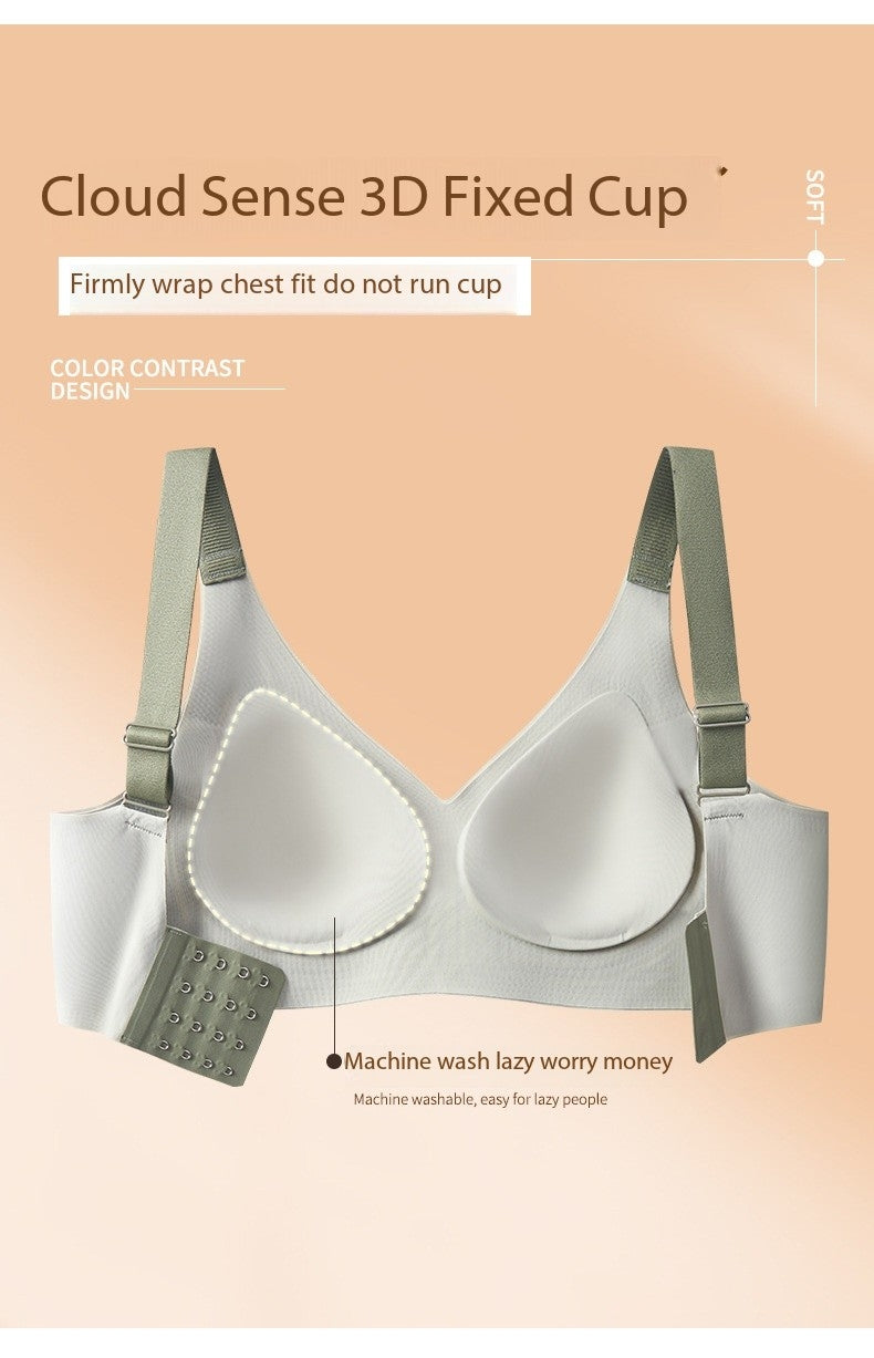 wireless bra ,Seamless Bra anti sagging bra with full coverage ,comfy and breathable fabric no running cup bra for lift suppoting bra