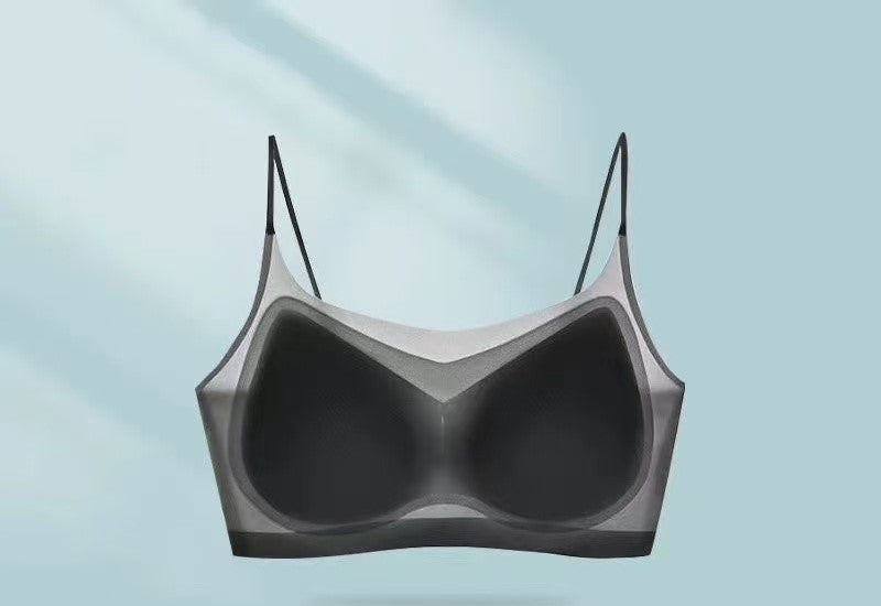 Ultra thin ice silk  seamless  sexy bra  soft breathable wireless soild  invisible  bra